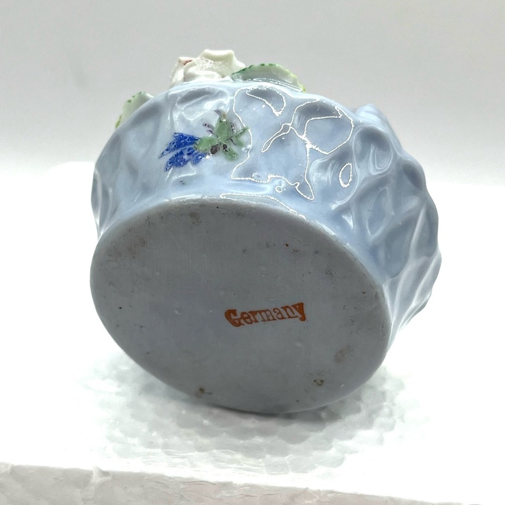 Elfinware Vintage Porcelain Baskets Vase Made In Germany Floral Mini 2” - 2.5” - Picture 7 of 14